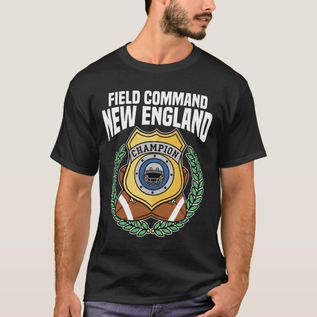 CAMISETA NEW ENGLAND FIELD COMMAND - NEW ENGLAND FOOTBALL (Anverso)