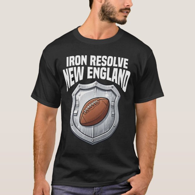 CAMISETA NEW ENGLAND IRON RESOLVE - NEW ENGLAND FOOTBALL (Anverso)