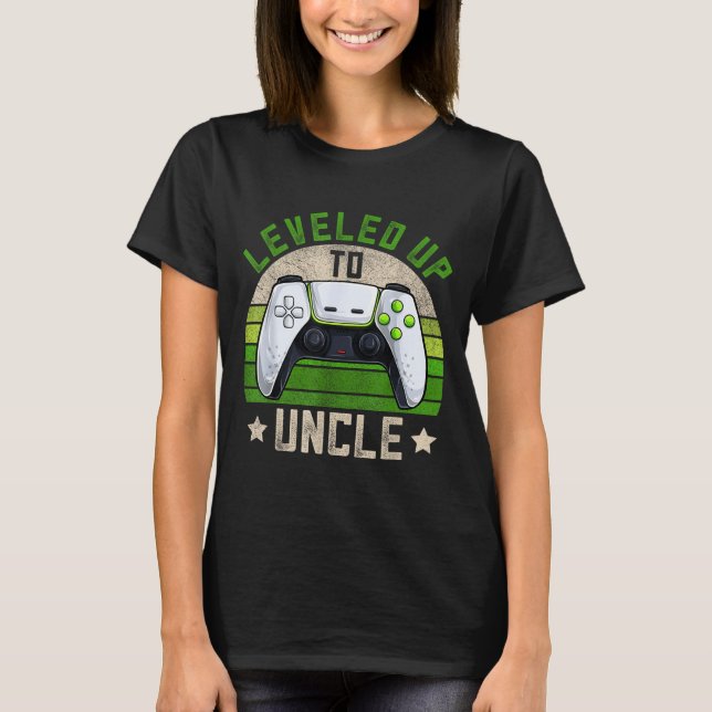 Camiseta New Gamer Uncle Apparel, Funny Pregnancy Announcem (Anverso)