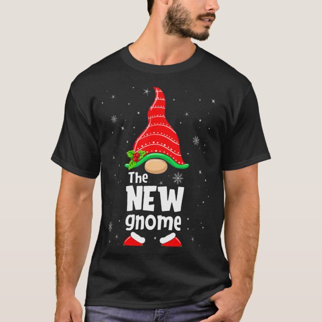 Camiseta New Gnome Matching Family Group Christmas Party Pa (Anverso)