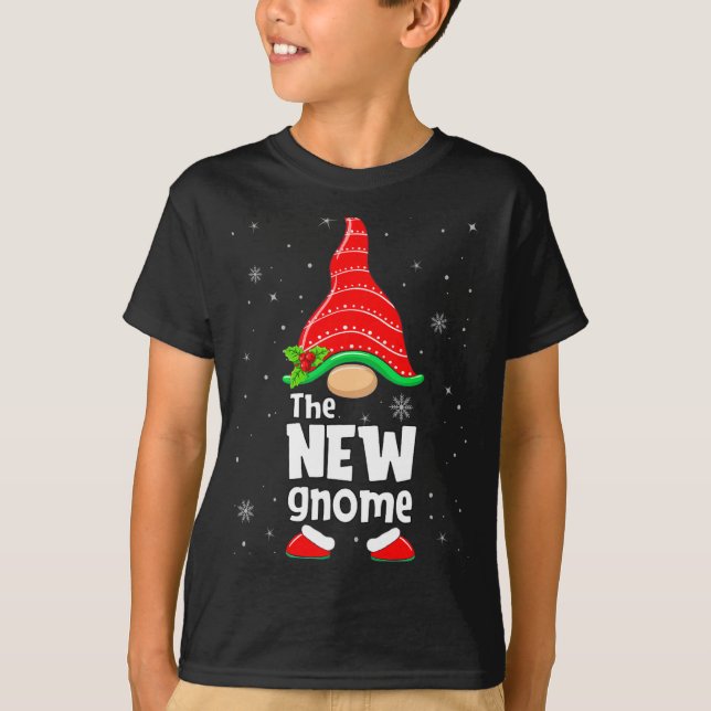 Camiseta New Gnome Matching Family Group Christmas Party Pa (Anverso)