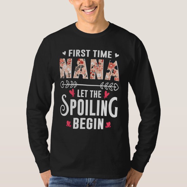 Camiseta New Grandma First Time Nana Let The Spoiling Begin (Anverso)