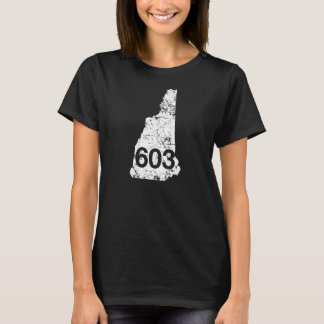 Camiseta New Hampshire Area Code 603 Shirt, Hometown Souven
