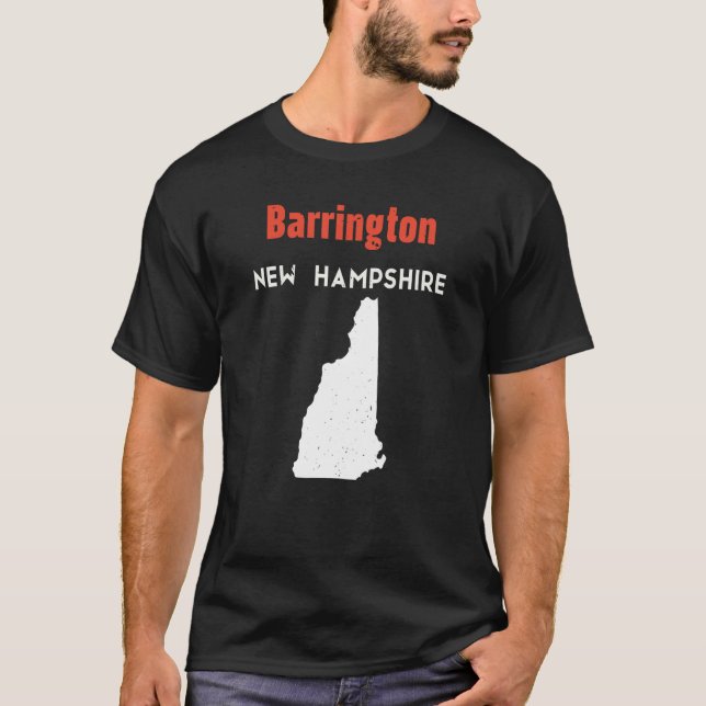 Camiseta New Hampshire Estados Unidos Viajes Barrington (Anverso)