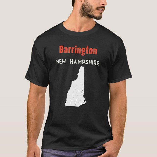 Camiseta New Hampshire Estados Unidos Viajes Barrington (Anverso)