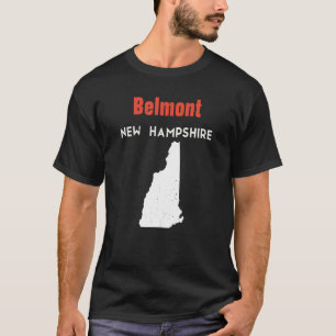Camiseta New Hampshire Estados Unidos Viajes Belmont