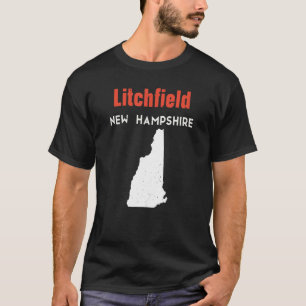 Camiseta New Hampshire Estados Unidos Viajes Litchfield