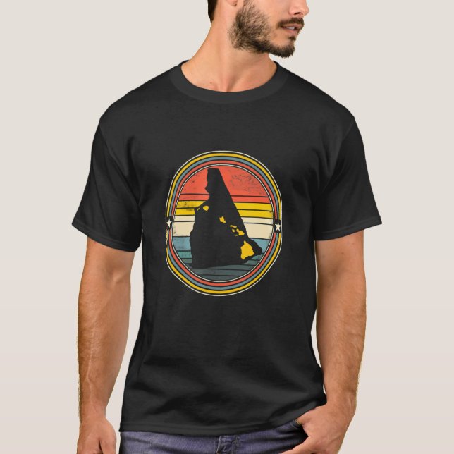 Camiseta New Hampshire Hawaii Roots Originale State Map Ret (Anverso)