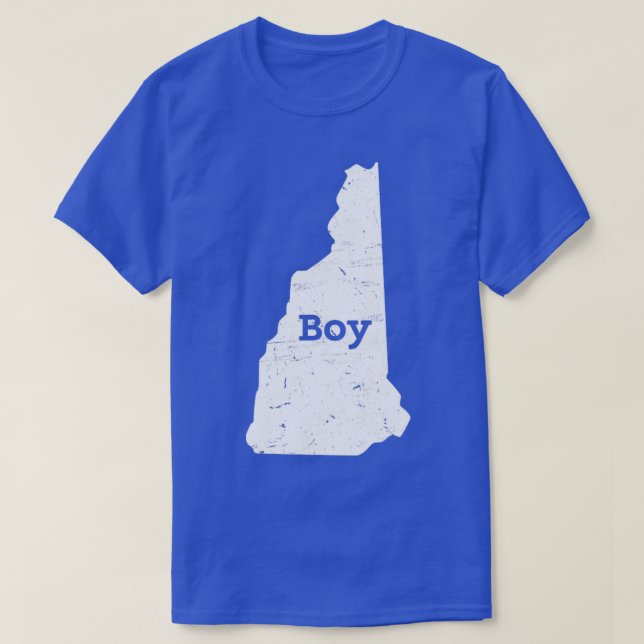 Camiseta New Hampshire Map Boy (Diseño del anverso)