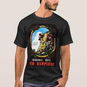 Camiseta New Hampshire NH State Franconia Notch Vintage Tra