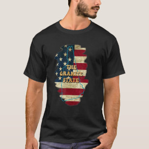 Camiseta New Hampshire Nh Us Flag Motto