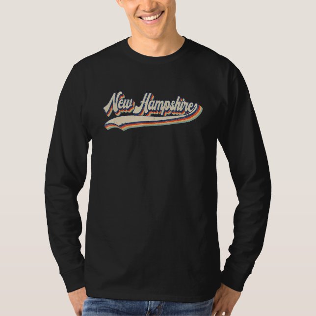 Camiseta New Hampshire  Throwback Vintage Classic (Anverso)