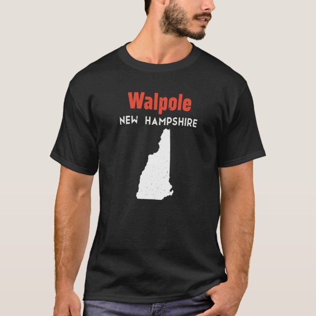 Camiseta New Hampshire Usa State America Travel Walpole (Anverso)