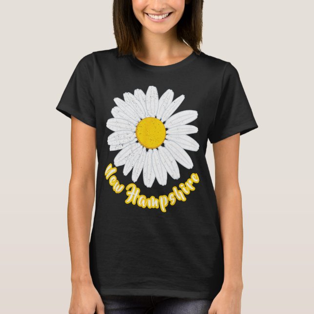 Camiseta New Hampshire Vacation Flower Meadow Daisy Petals  (Anverso)