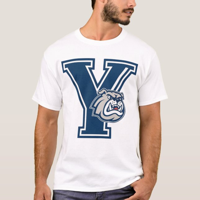 Camiseta New Haven Bulldog Emblem - Clásico Estilo de la Es (Anverso)