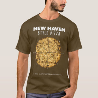 Camiseta New Haven Style Pizza Clam Cheese Connecticut Regi