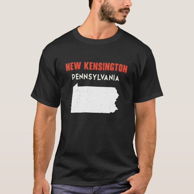 Camiseta New Kensington Pennsylvania USA State America Trav (Anverso)