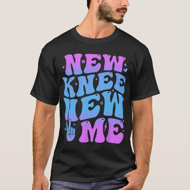 Camiseta New Knee New Me Funny Knee Replacement Surgery Rec (Anverso)
