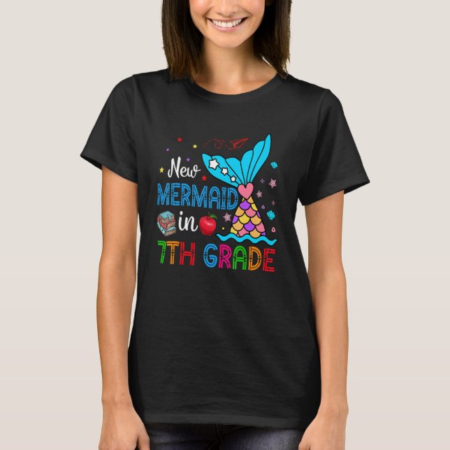 Camiseta New Mermaid In 7th Grade Matching Mermaid  Student (Anverso)
