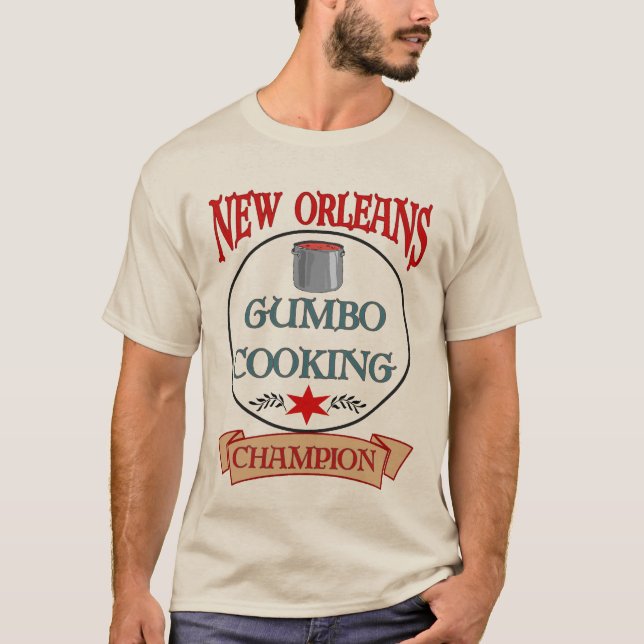 Camiseta New Orleans Gumbo Cooking Champ T-Shirt (Anverso)