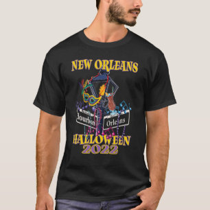 Camiseta New Orleans Halloween 2022 Fun N'awlins Bourbon St