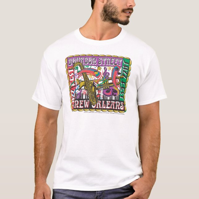 Camiseta New Orleans Mardi Gras (Anverso)