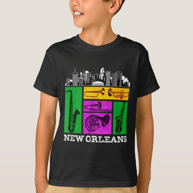 Camiseta New Orleans, Nola And The Big Easy Men, Women And  (Anverso)