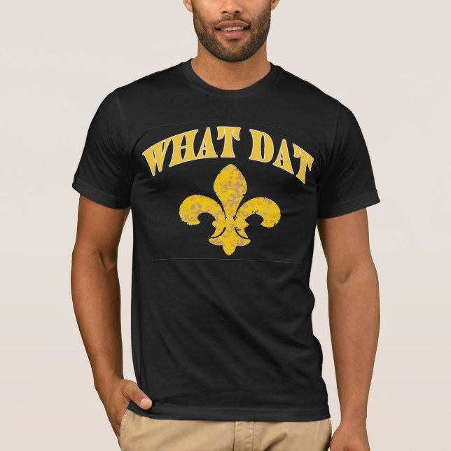 Camiseta New Orleans What Dat (Anverso)