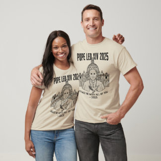 Camiseta  New Pope Design T-Shirt, Soft Cotton Graphic Tee 