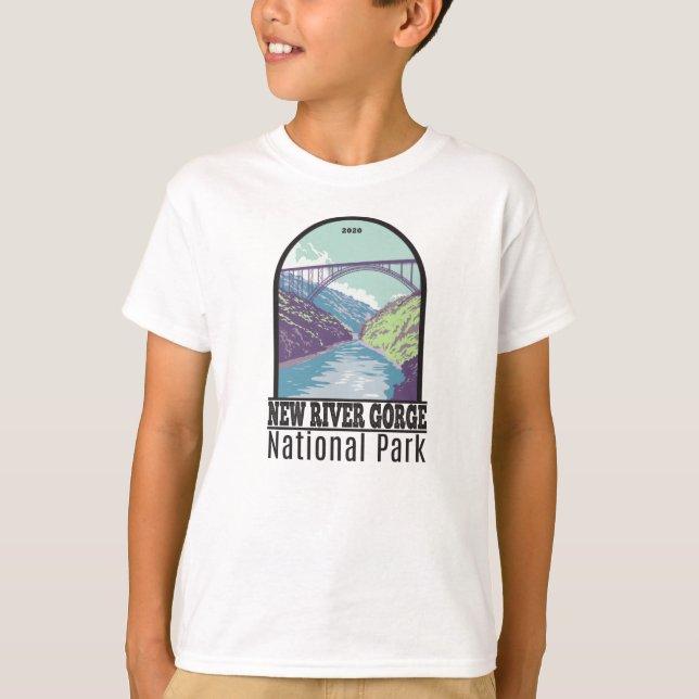 Camiseta New River Gorge National Park West Virginia Bridge (Anverso)