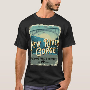 Camiseta New River Gorge Parque Nacional Vintage Travel Sou