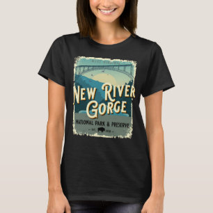 Camiseta New River Gorge Parque Nacional Vintage Travel Sou