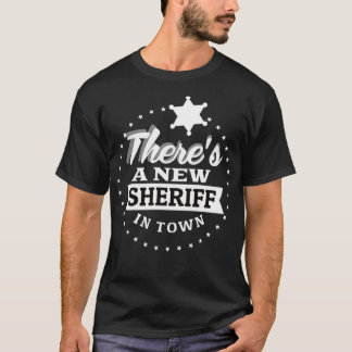 Camiseta New Sheriff In Town Deputy Cowboy Funny Kids Costu