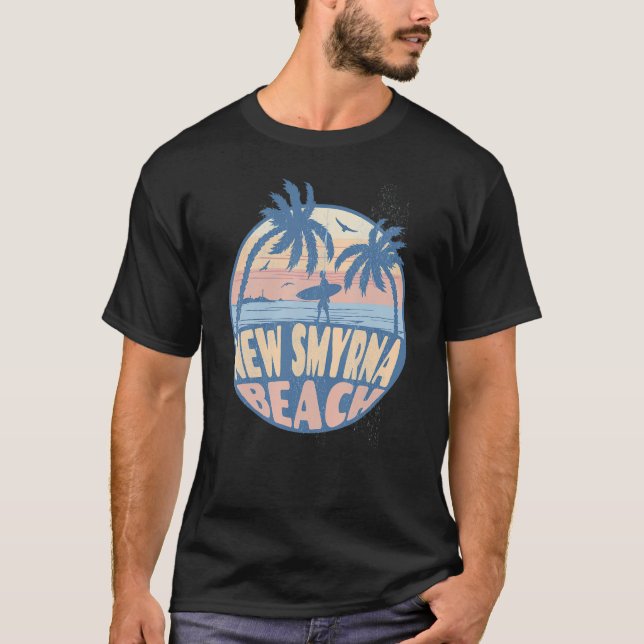Camiseta New Smyrna Florida Vint de vacaciones de verano (Anverso)