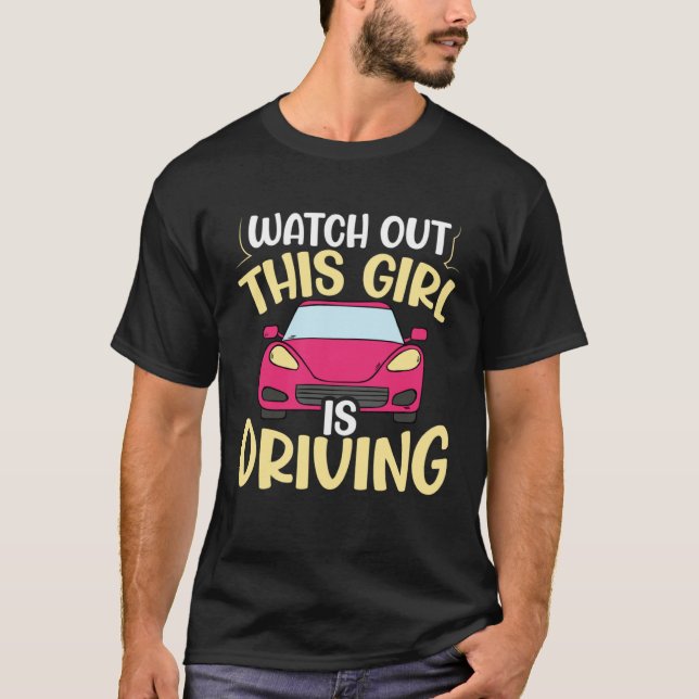Camiseta New Student Driver For Teen Girl Women Learning To (Anverso)