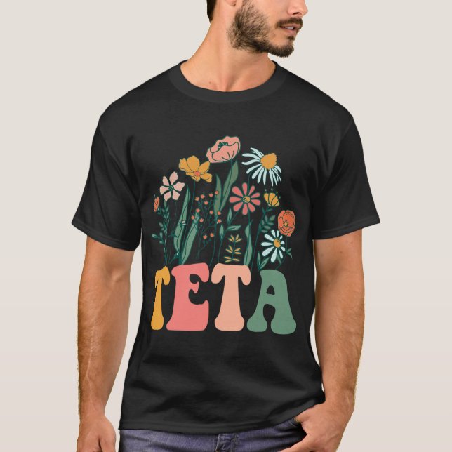Camiseta New Teta Wildflower First Birthday &amp; Baby Show (Anverso)