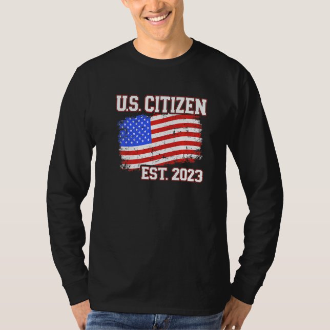 Camiseta New US citizen 2023 for citizenship with american  (Anverso)