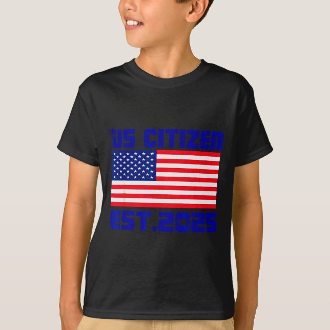 Camiseta New Us Citizen Est 2025 American Immigrant Citizen (Anverso)
