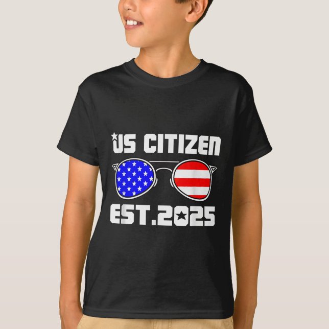Camiseta New Us Citizen Est 2025 American Immigrant Citizen (Anverso)
