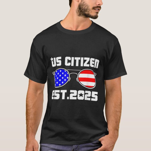 Camiseta New Us Citizen Est 2025 American Immigrant Citizen (Anverso)