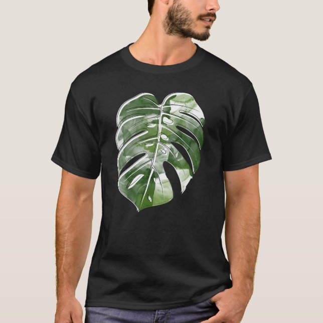 Camiseta New Variegata Window Plant Monstera Deliciosaropic (Anverso)