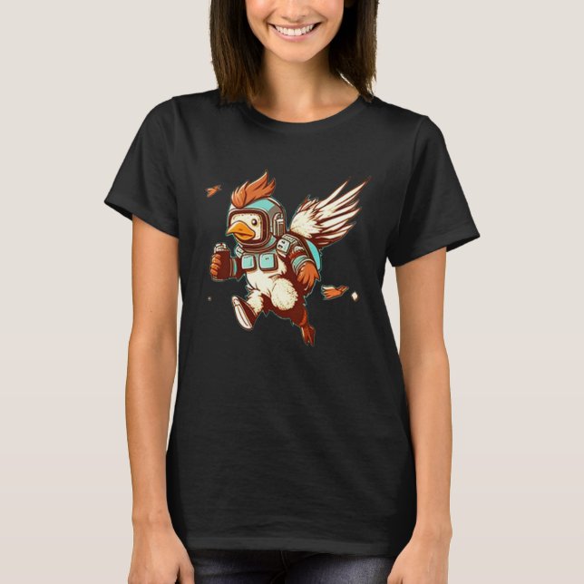 Camiseta New Wing with Jet Pack for  Chicken (Anverso)