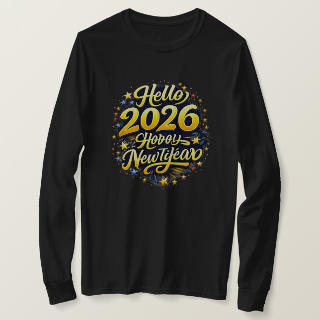 Camiseta New Year 2026 (Anverso del diseño)