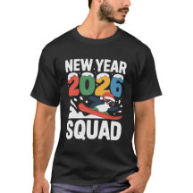 New Year 2026 Squad Funny Winter Snow Penguin