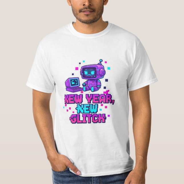 Camiseta New Year, New Glitch - 2026 Anti-Resolution Motto (Anverso)