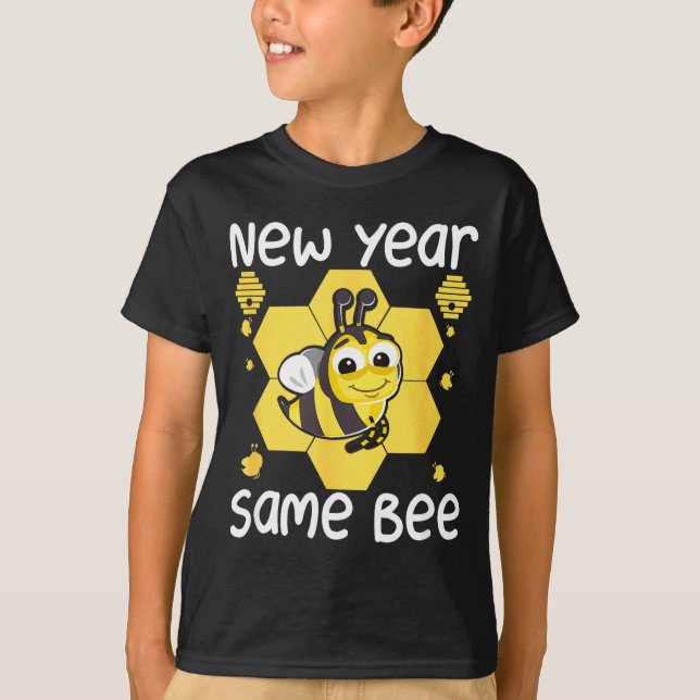 Camiseta New Year Same Bee Meme Funny New Years Eve  (Anverso)