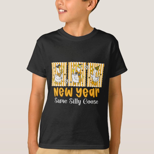 Camiseta New Year Same Silly Goose Funny 2026 New Year Teac (Anverso)