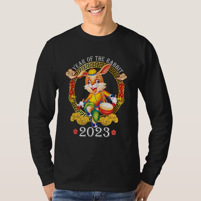 Camiseta New Year's Eve Of The Rabbit Chinese Happy New Yea (Anverso)