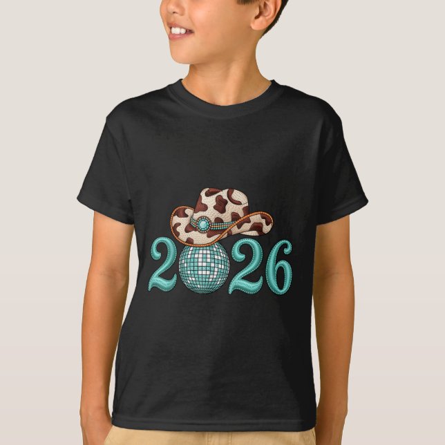 Camiseta New Years Eve Party Supplies 2026 Western Nk Cowgi (Anverso)