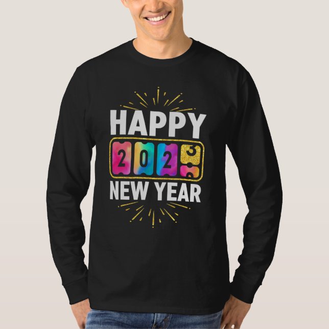 Camiseta New Years Eve Party Supplies Kids NYE 2023 Happy N (Anverso)